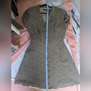 Leopard Print Shirt dress